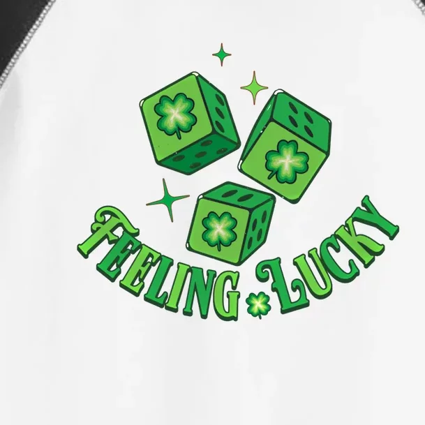 Feeling Lucky Retro Happy Patrick's Day Shamrock Gift Toddler Fine Jersey T-Shirt