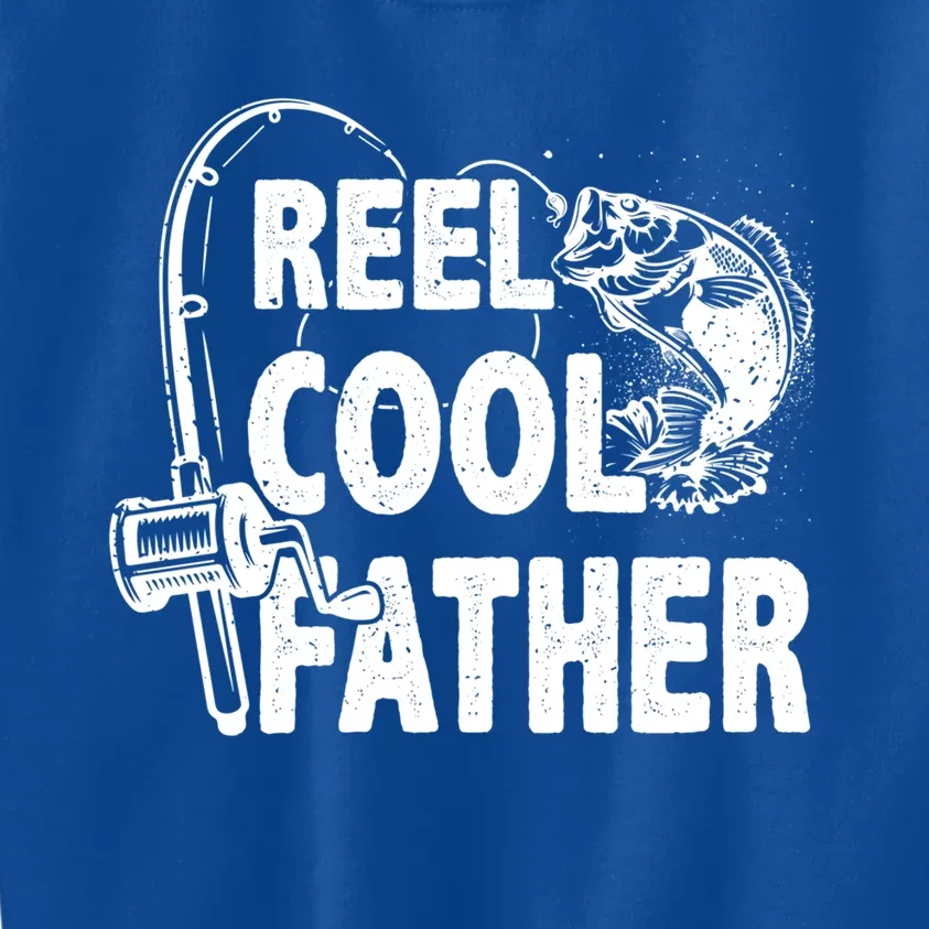 Family Lover Reel Cool Father Fishing Fisher Fisher Funny Gift Kids Sweatshirt