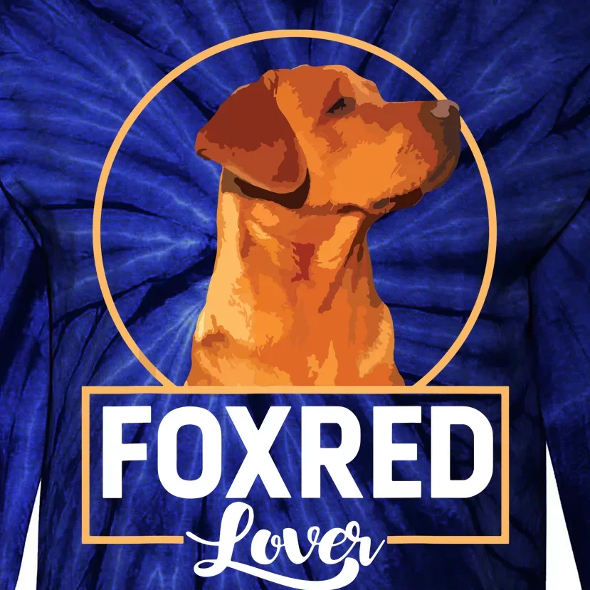 Foxred Lover Redfox Labrador Retriever Fox Red Tie-Dye Long Sleeve Shirt