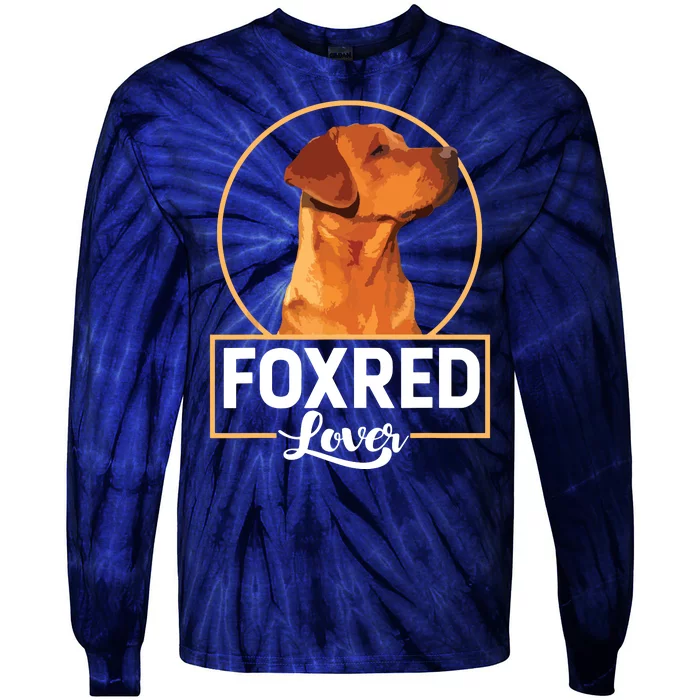 Foxred Lover Redfox Labrador Retriever Fox Red Tie-Dye Long Sleeve Shirt