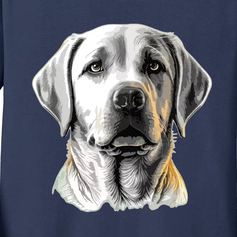 Funny Labrador Retriever Cute Labrador And Dog Breed Kids Long Sleeve Shirt