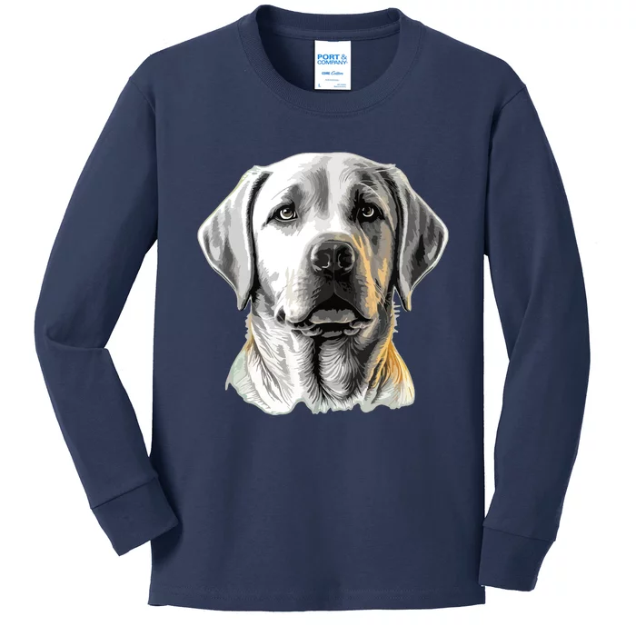 Funny Labrador Retriever Cute Labrador And Dog Breed Kids Long Sleeve Shirt