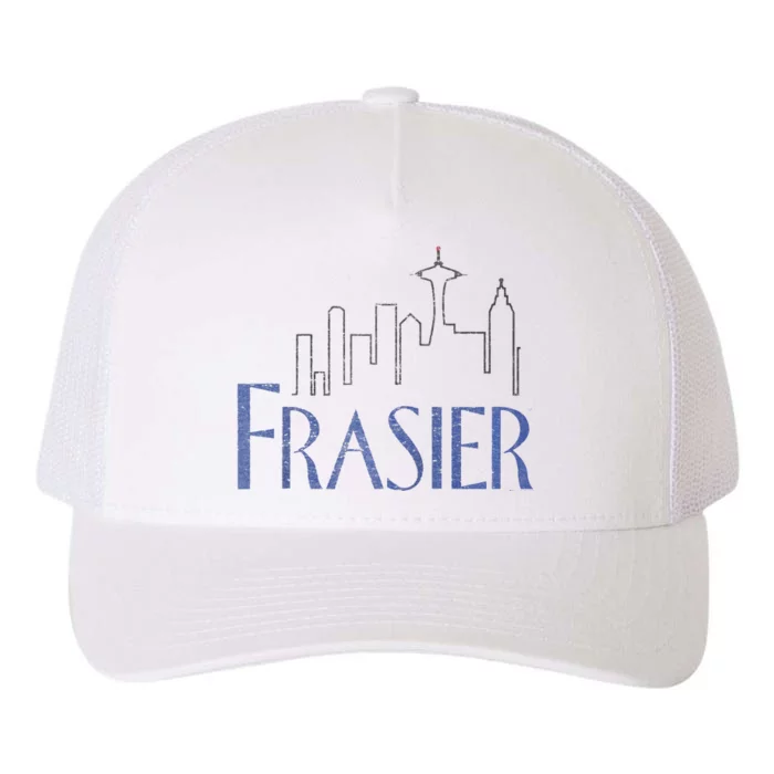 Frasier Logo Raglan Baseball Tee Yupoong Adult 5-Panel Trucker Hat