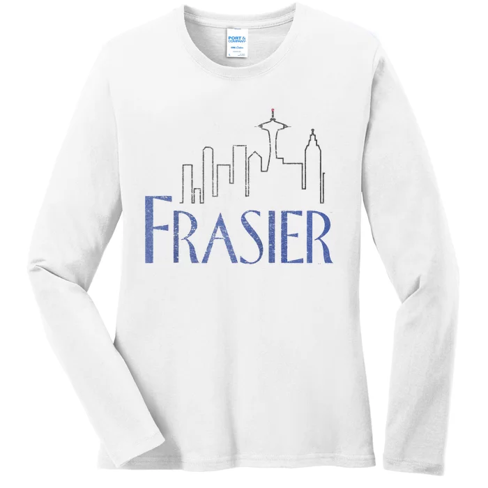 Frasier Logo Raglan Baseball Tee Ladies Long Sleeve Shirt