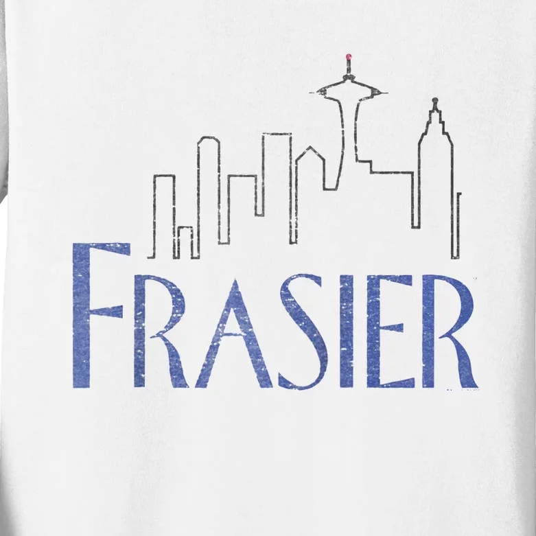 Frasier Logo Raglan Baseball Tee Kids Long Sleeve Shirt