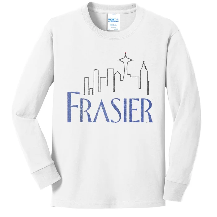 Frasier Logo Raglan Baseball Tee Kids Long Sleeve Shirt