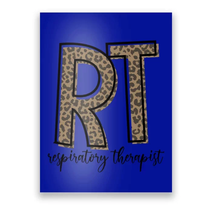 Funny Leopard Rt Therapist Respiratory Therapist Week Funny Gift Poster