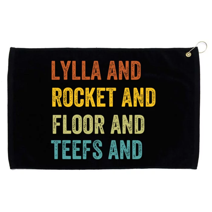 Funny Lylla & Rocket & Floor & Teefs Grommeted Golf Towel