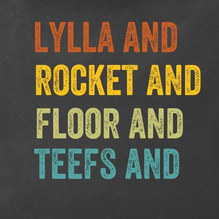 Funny Lylla & Rocket & Floor & Teefs Zip Tote Bag