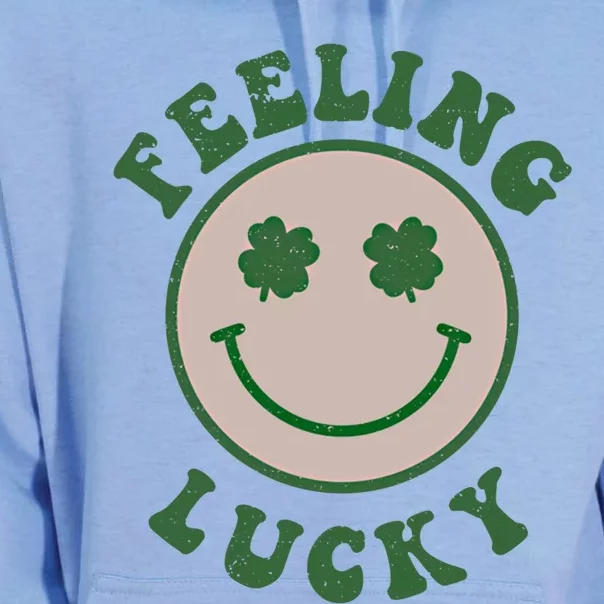 Feeling Lucky Smile Face St Patrick Day Funny Gift Unisex Surf Hoodie