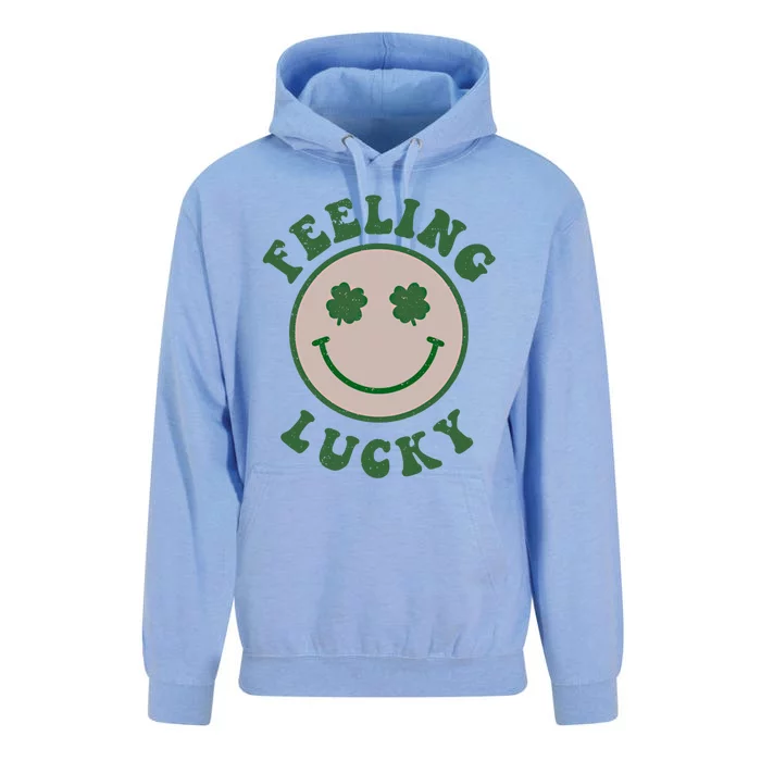 Feeling Lucky Smile Face St Patrick Day Funny Gift Unisex Surf Hoodie