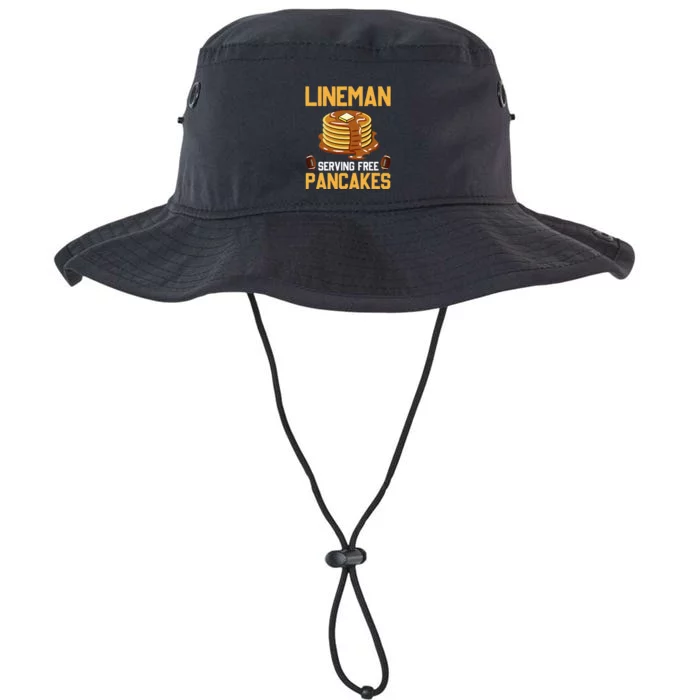 Football Lineman Serving Pancakes Daily Offensive Lineman Legacy Cool Fit Booney Bucket Hat