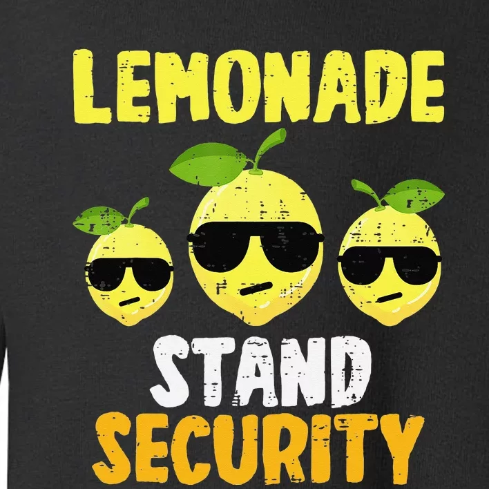 Funny Lemonade Stand Security Lemon Juice Sunglasses Toddler Sweatshirt