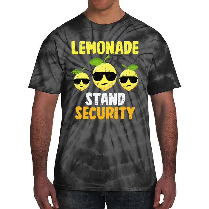 Funny Lemonade Stand Security Lemon Juice Sunglasses Tie-Dye T-Shirt