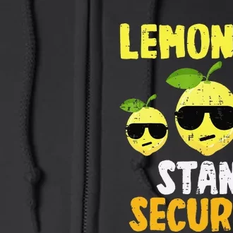 Funny Lemonade Stand Security Lemon Juice Sunglasses Full Zip Hoodie