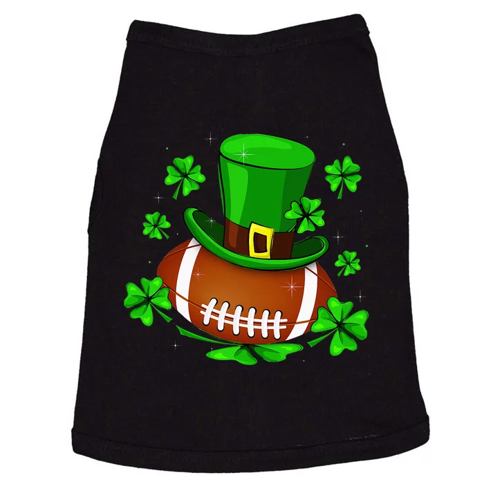 Football Leprechaun Shamrock Irish St Patricks Day Doggie Tank