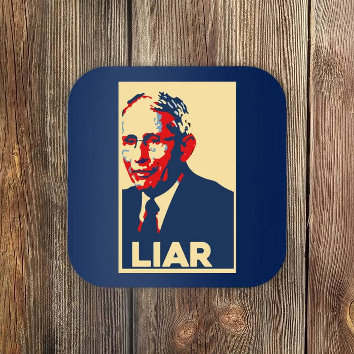 Fauci Liar Shirt Retro Vintage Dr Fauci Anthony Fauci Liar Coaster