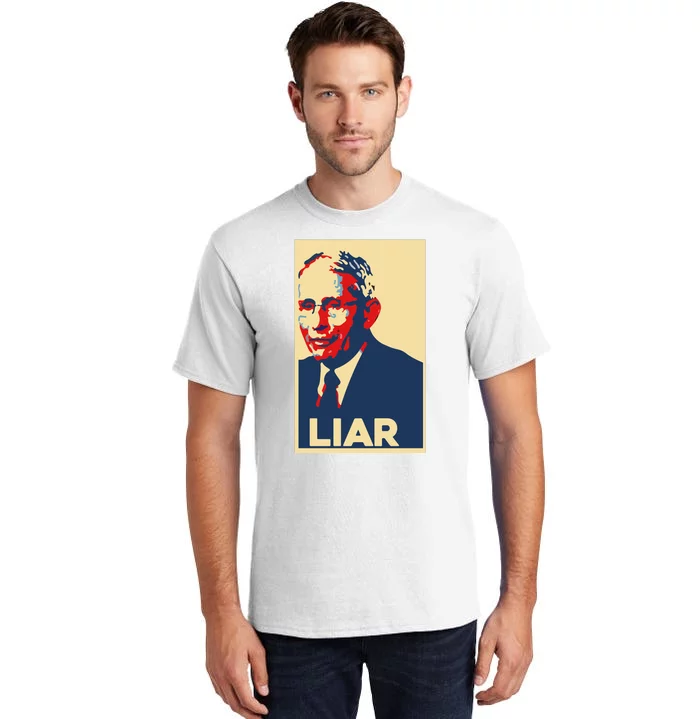 Fauci Liar Shirt Retro Vintage Dr Fauci Anthony Fauci Liar Tall T-Shirt