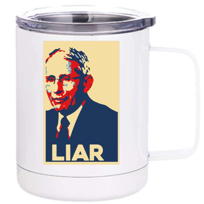 Fauci Liar Shirt Retro Vintage Dr Fauci Anthony Fauci Liar Front & Back 12oz Stainless Steel Tumbler Cup