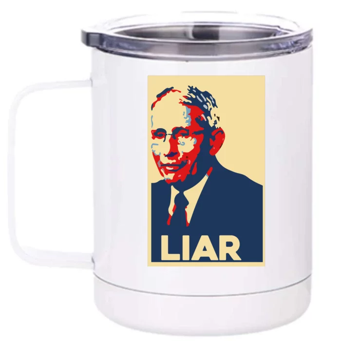 Fauci Liar Shirt Retro Vintage Dr Fauci Anthony Fauci Liar Front & Back 12oz Stainless Steel Tumbler Cup