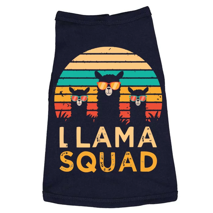 Funny Llama Squad Sunglasses Cool Llamas Vintage Gift Doggie Tank