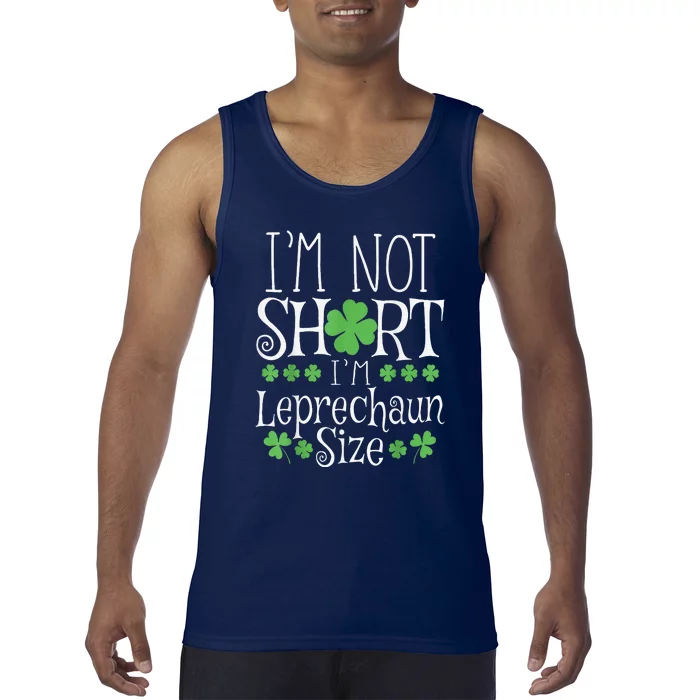 Funny Leprechaun Size St Patricks Day Tank Top