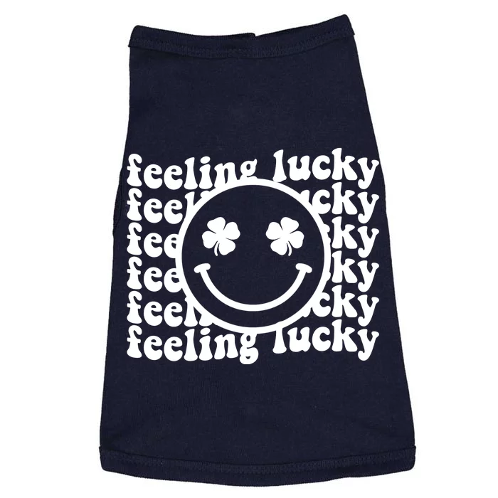 Feeling Lucky Smiley Irish Clover Doggie Tank