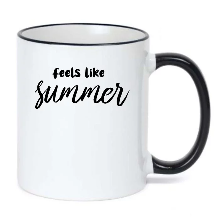 Feels Like Summer Black Color Changing Mug