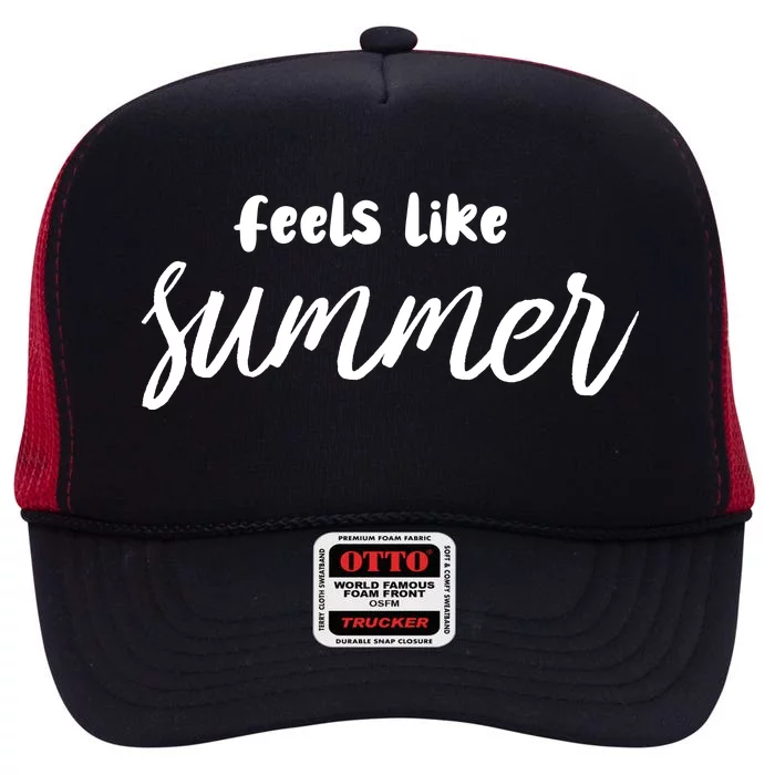 Feels Like Summer High Crown Mesh Trucker Hat