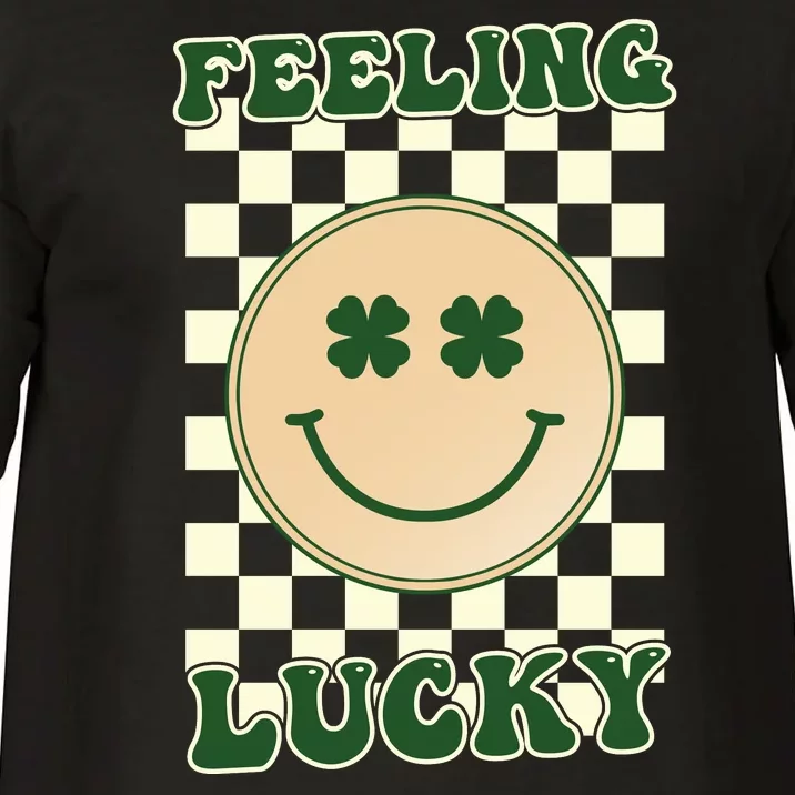 Feeling Lucky St Patricks Day Smiley Comfort Colors T-Shirt