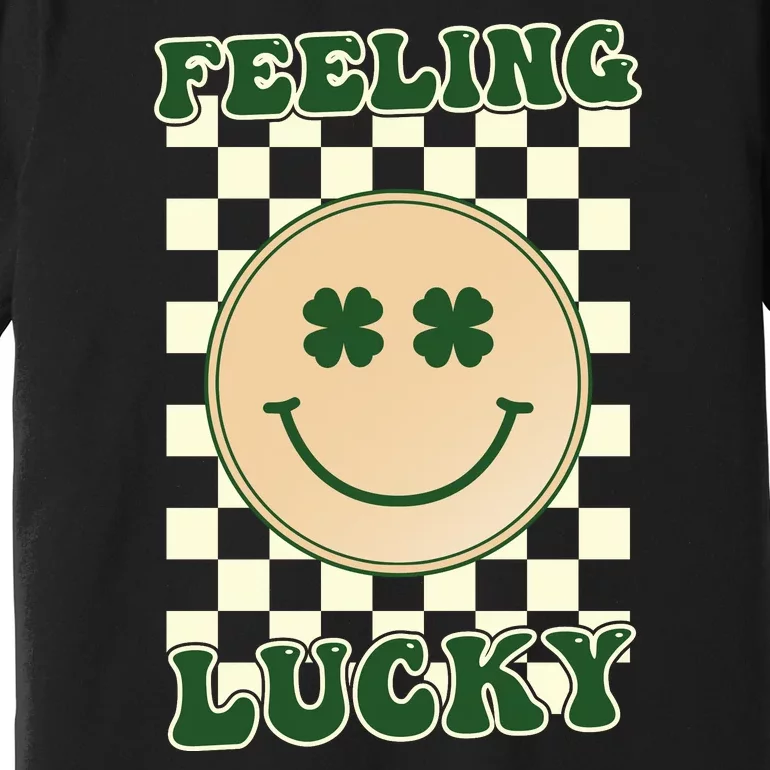 Feeling Lucky St Patricks Day Smiley Premium T-Shirt