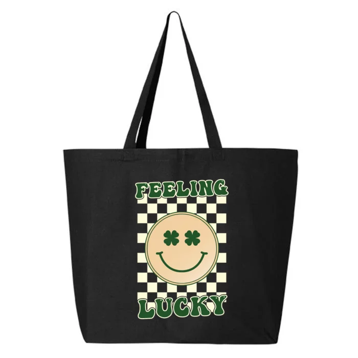 Feeling Lucky St Patricks Day Smiley 25L Jumbo Tote