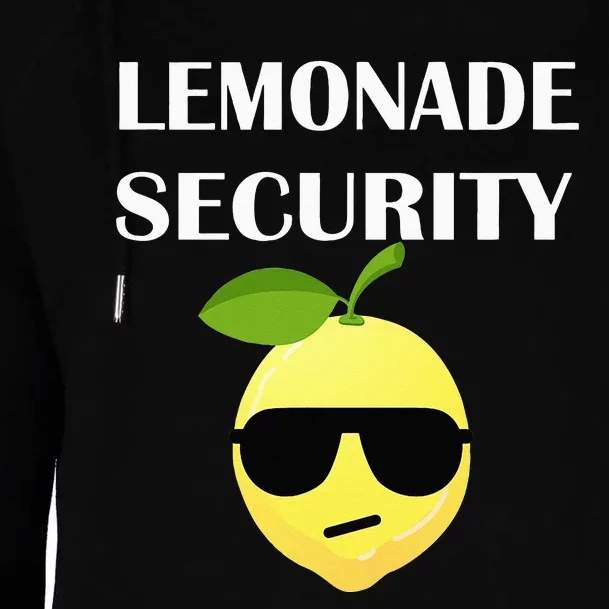 Funny Lemonade Stand Security Lemonade Security Womens Funnel Neck Pullover Hood