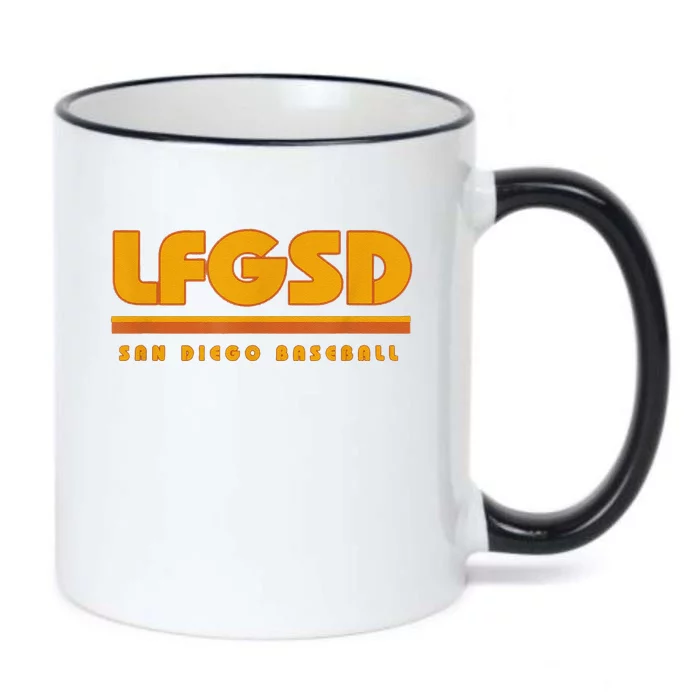 Funny Lfgsd San Diego Baseball Black Color Changing Mug