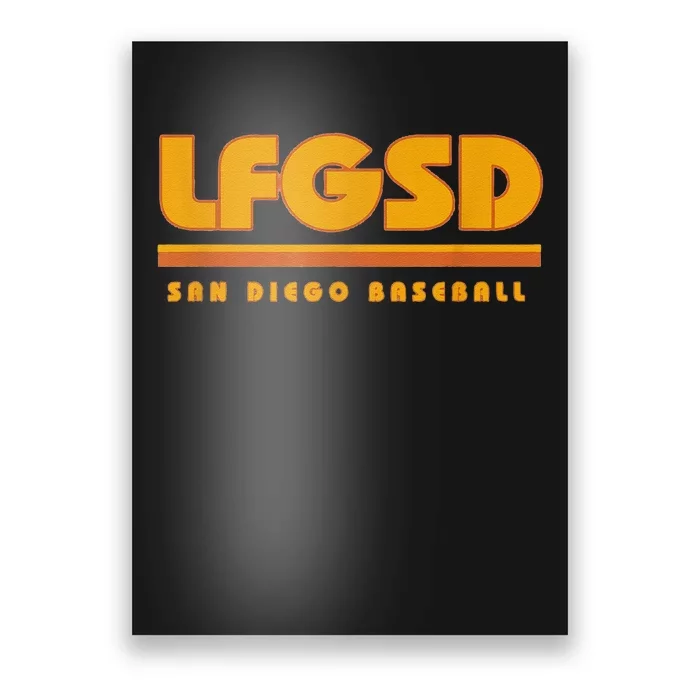 Funny Lfgsd San Diego Baseball Poster