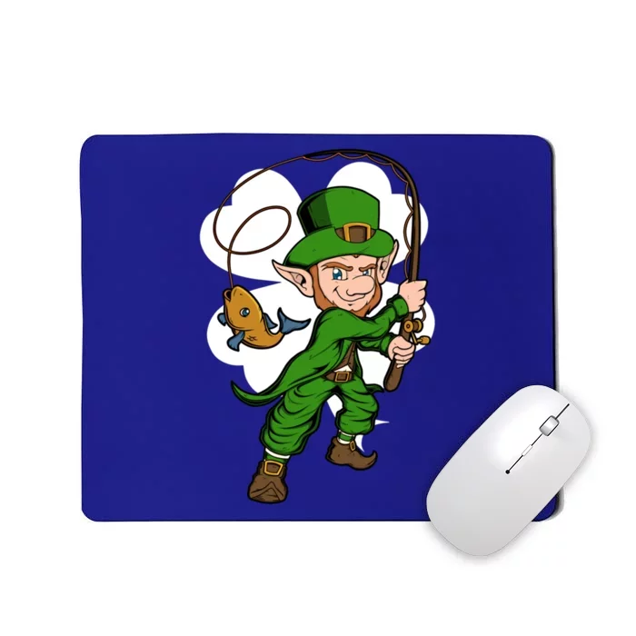 Fisher Leprechaun St Patrick's Day Fishing Gift Mousepad