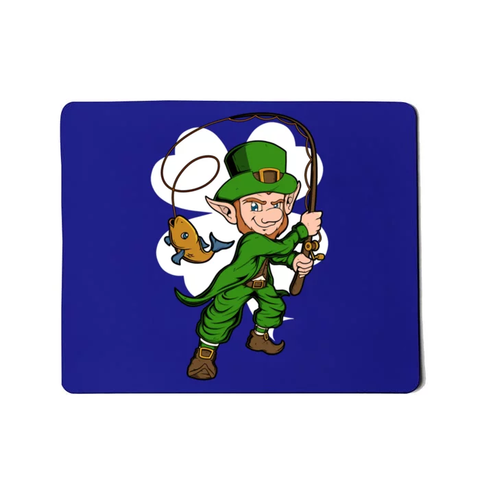 Fisher Leprechaun St Patrick's Day Fishing Gift Mousepad