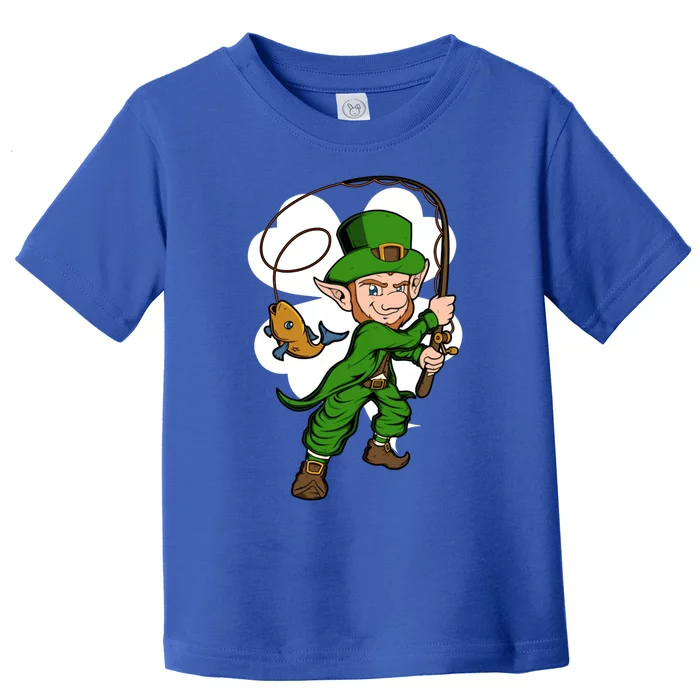 Fisher Leprechaun St Patrick's Day Fishing Gift Toddler T-Shirt
