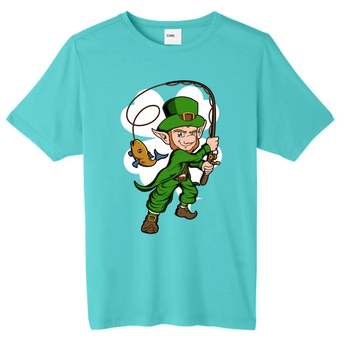 Fisher Leprechaun St Patrick's Day Fishing Gift ChromaSoft Performance T-Shirt