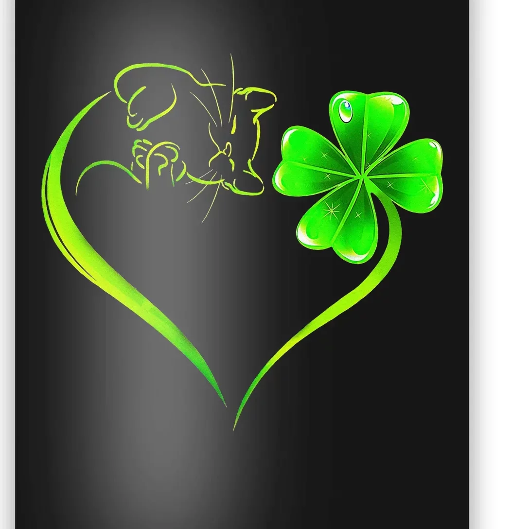 funny Lucky Shamrock Clover Irish St patricks day Poster