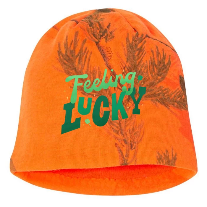 Feeling Lucky St Patrick's Day Festive Kati - Camo Knit Beanie