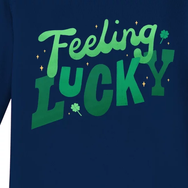 Feeling Lucky St Patrick's Day Festive Baby Long Sleeve Bodysuit