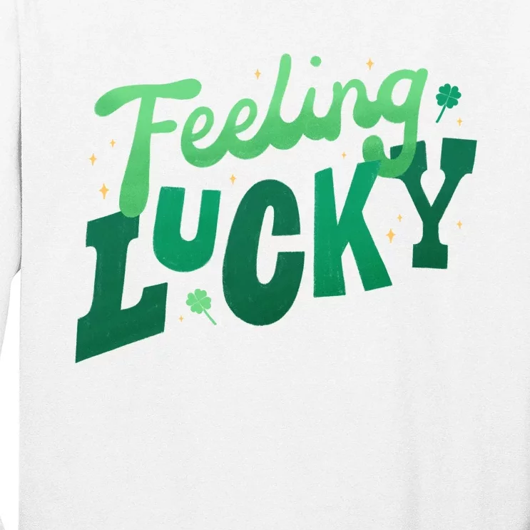 Feeling Lucky St Patrick's Day Festive Long Sleeve Shirt