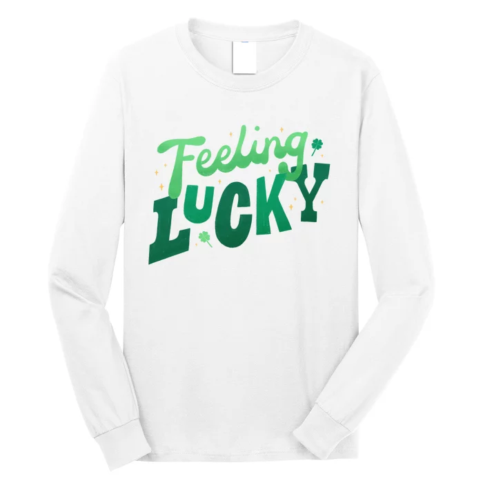 Feeling Lucky St Patrick's Day Festive Long Sleeve Shirt