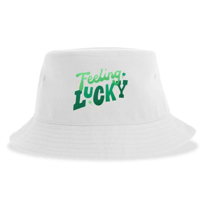 Feeling Lucky St Patrick's Day Festive Sustainable Bucket Hat