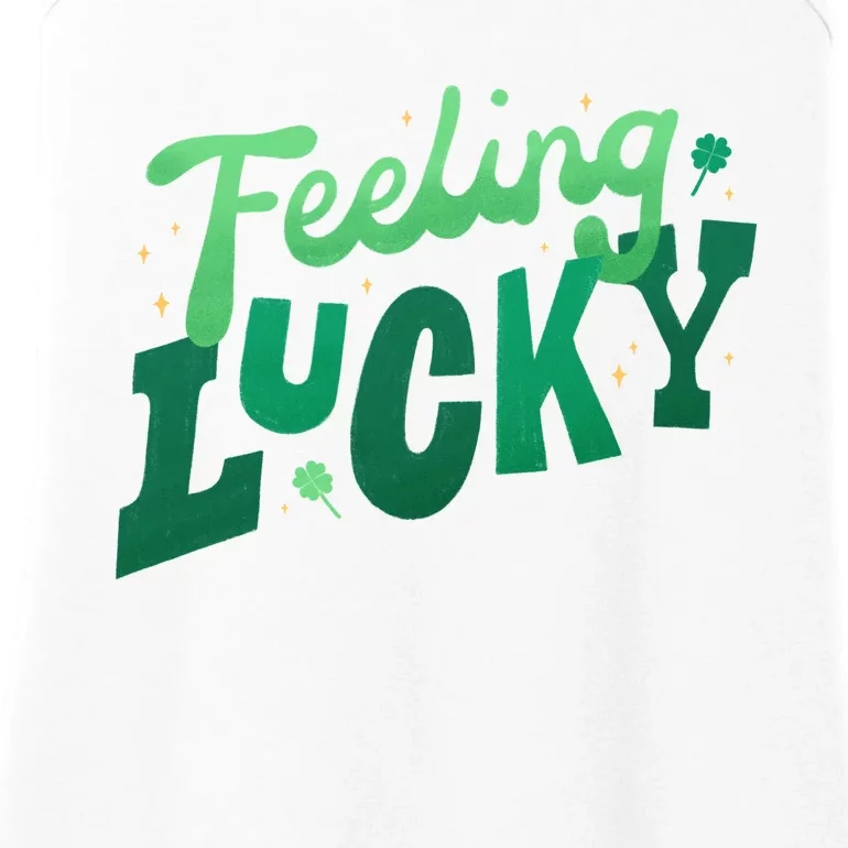 Feeling Lucky St Patrick's Day Festive Ladies Essential Tank