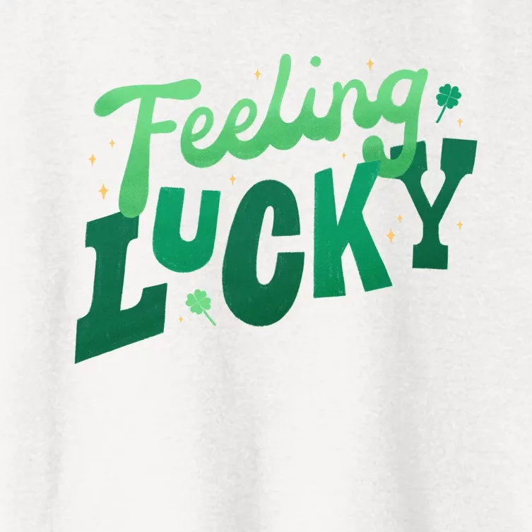 Feeling Lucky St Patrick's Day Festive Women's Crop Top Tee