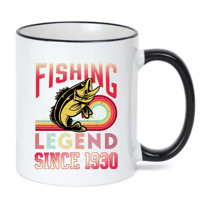 Fishing Legend Since 1930 Black Color Changing Mug