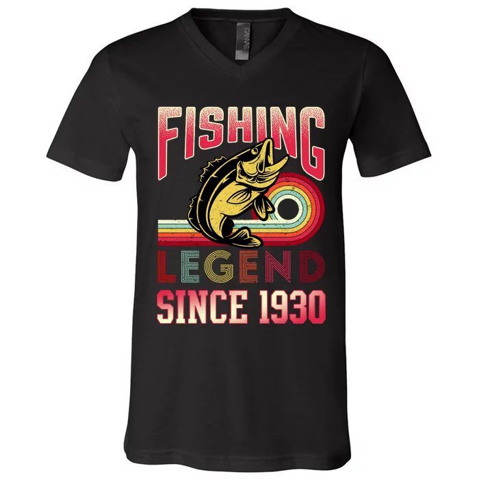 Fishing Legend Since 1930 V-Neck T-Shirt