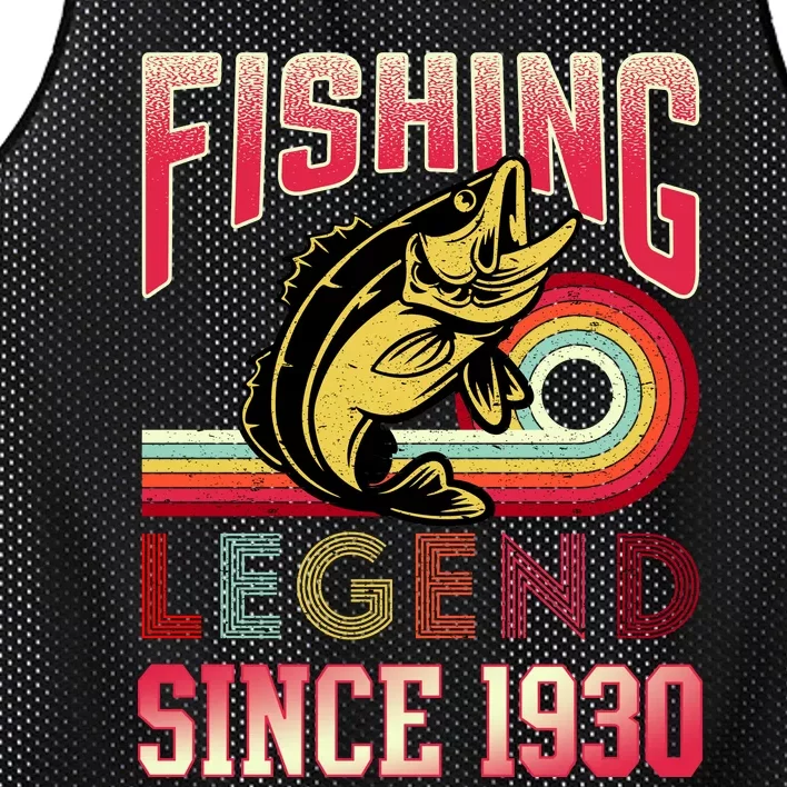 Fishing Legend Since 1930 Mesh Reversible Basketball Jersey Tank